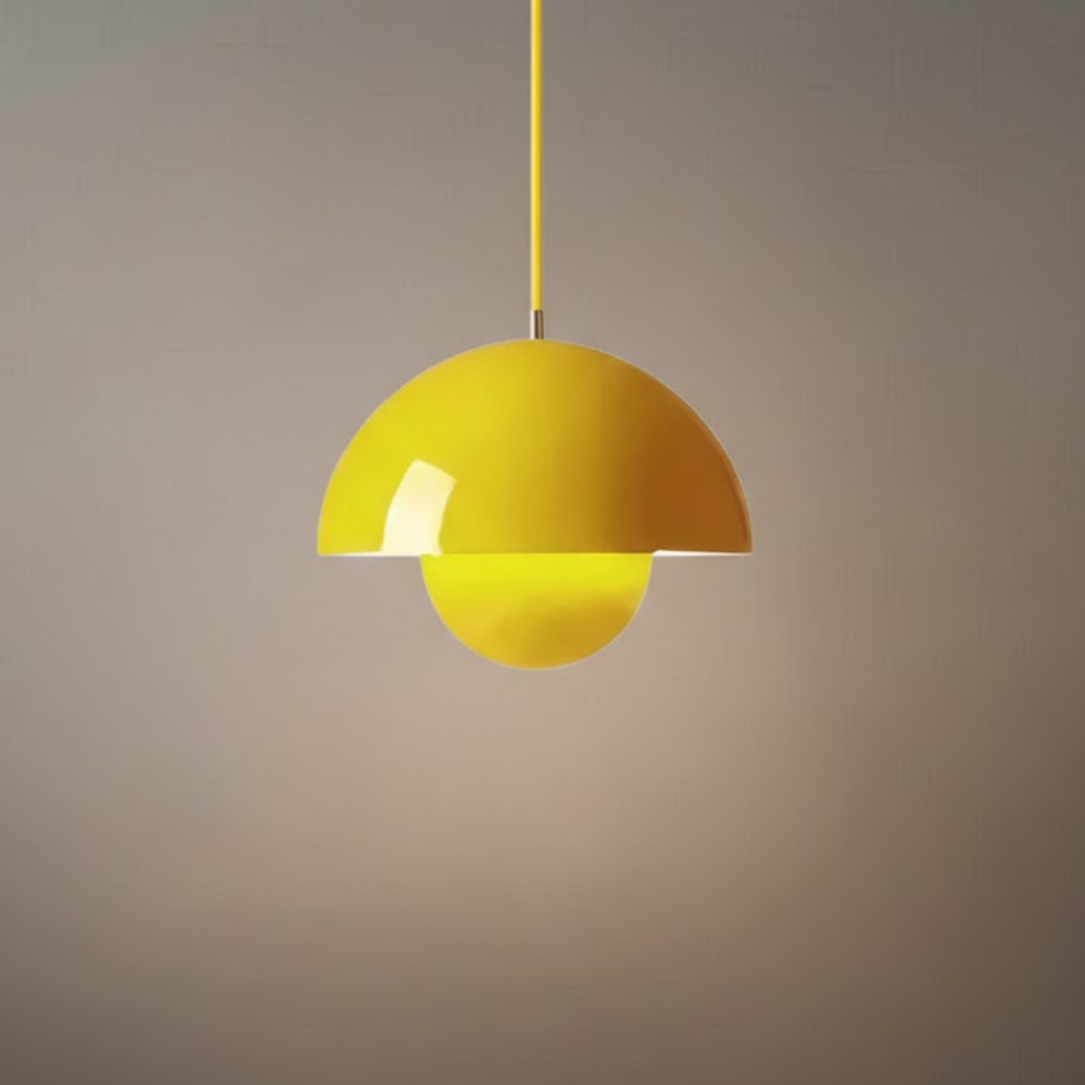 Art Deco Morandi Dome Pendant Light – Colorful Metal Lamp for Bedroom - Flindria