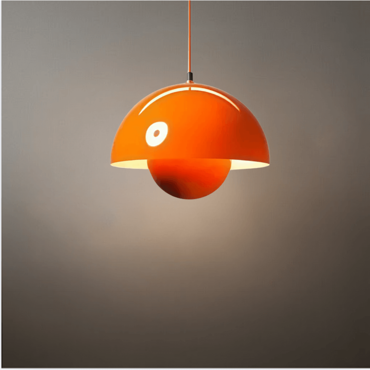 Art Deco Morandi Dome Pendant Light – Colorful Metal Lamp for Bedroom - Flindria
