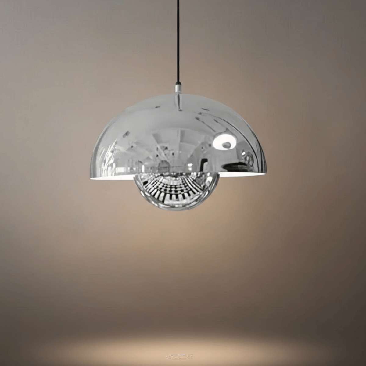 Art Deco Morandi Dome Pendant Light – Colorful Metal Lamp for Bedroom - Flindria