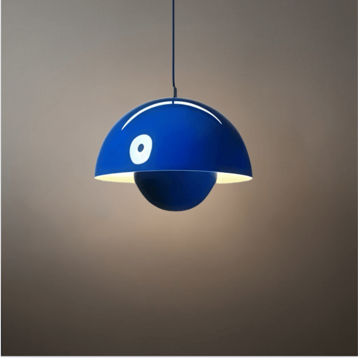 Art Deco Morandi Dome Pendant Light – Colorful Metal Lamp for Bedroom - Flindria