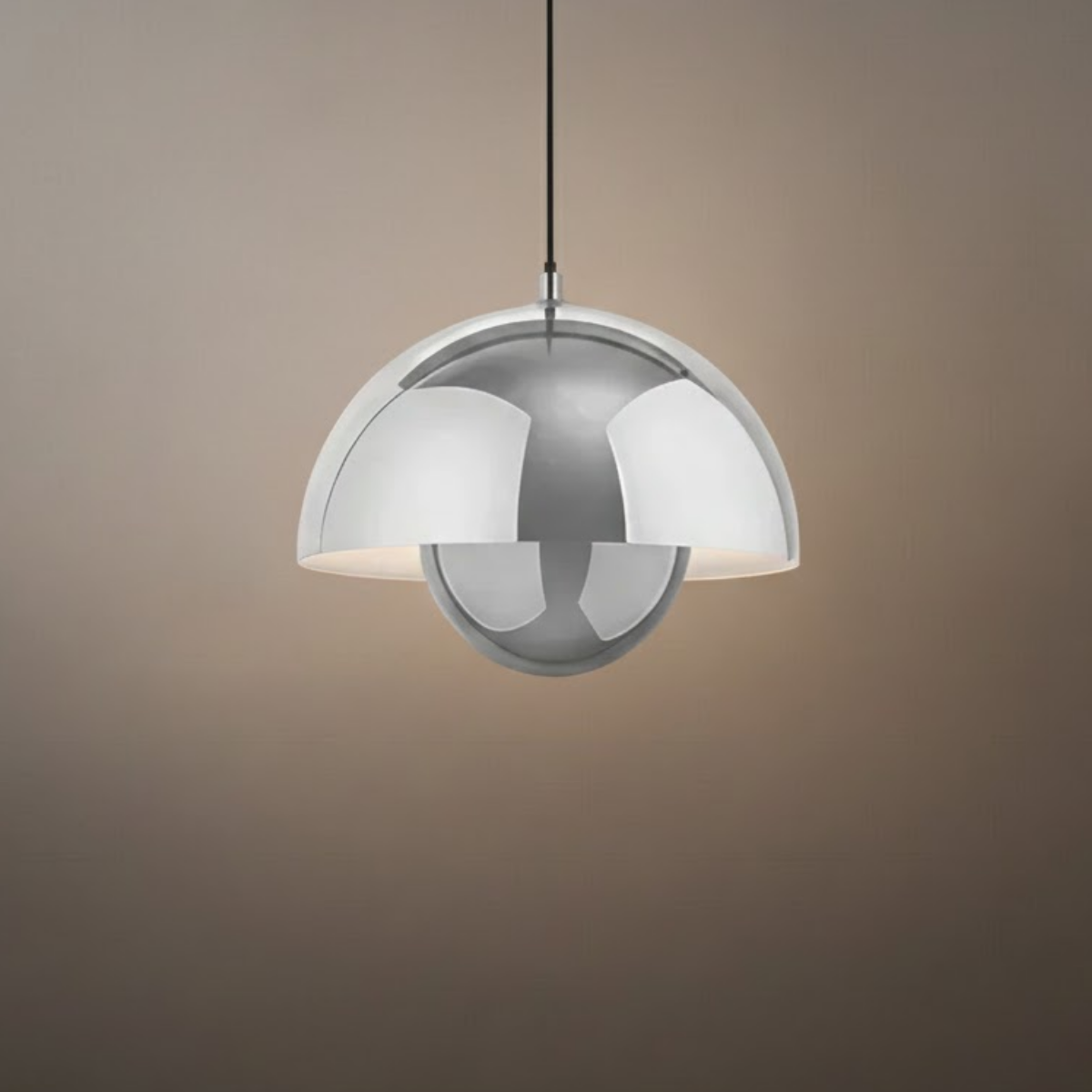Art Deco Morandi Dome Pendant Light – Colorful Metal Lamp for Bedroom - Flindria