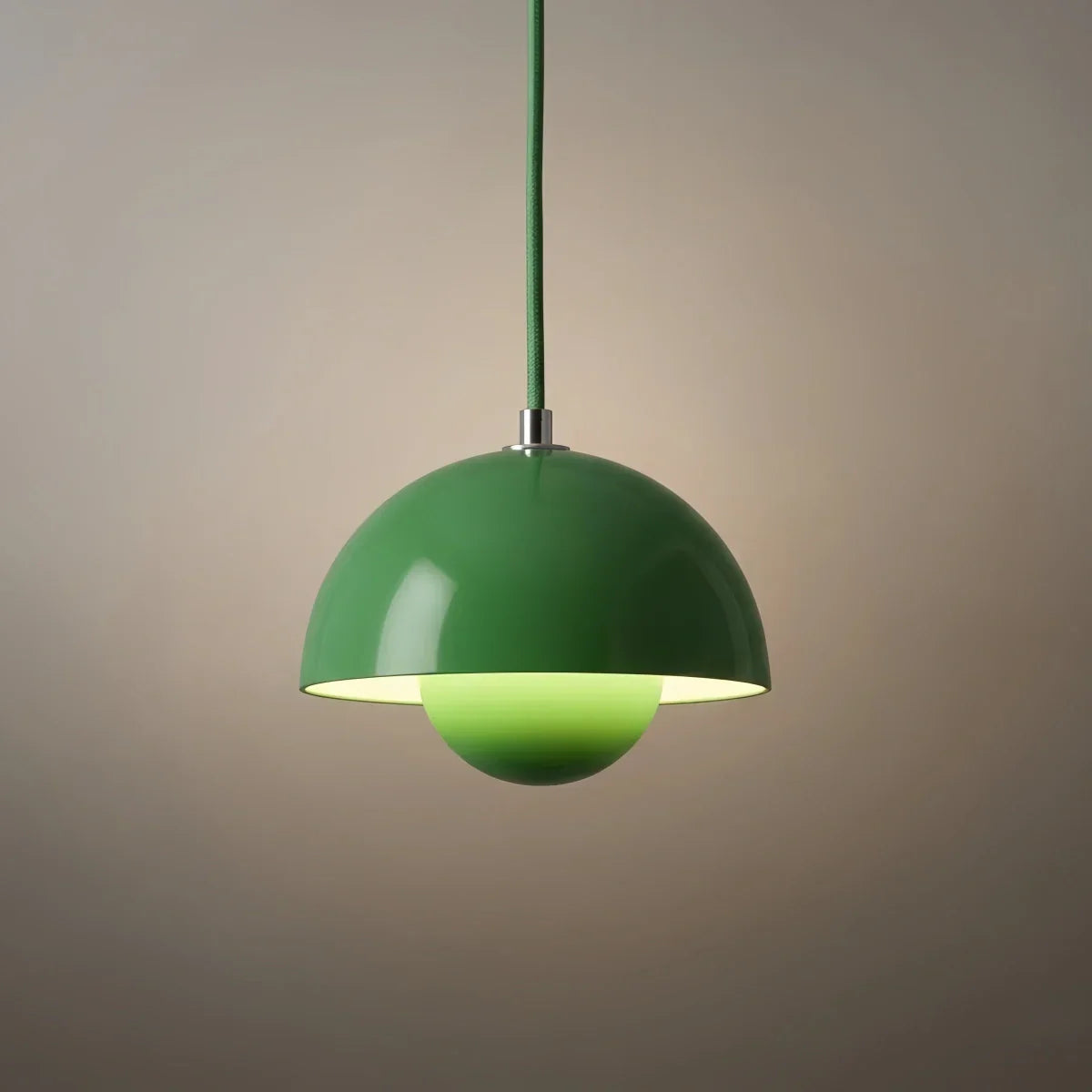 Art Deco Morandi Dome Pendant Light – Colorful Metal Lamp for Bedroom - Flindria