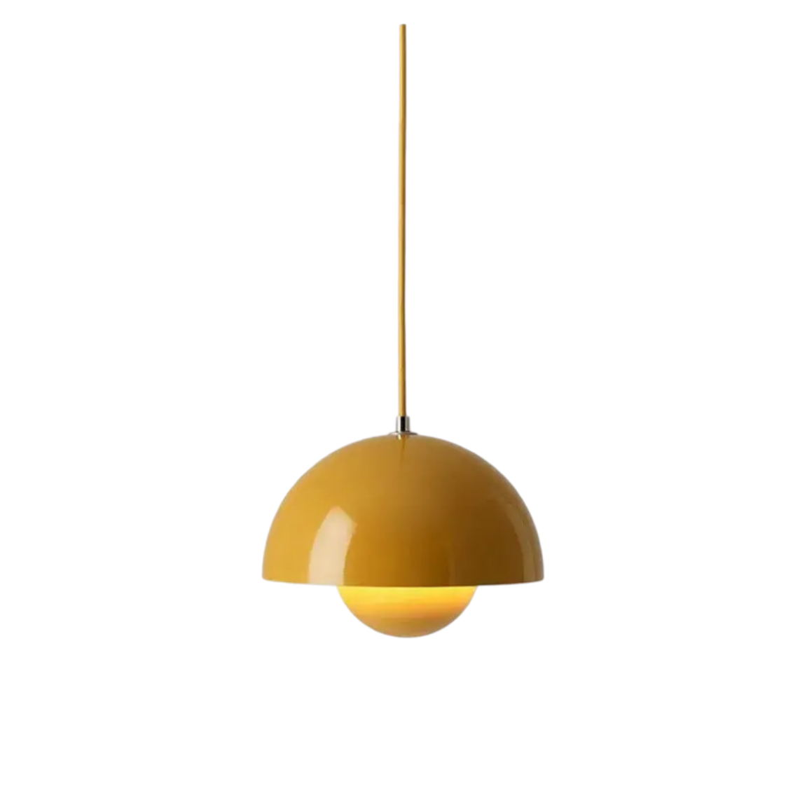 Art Deco Morandi Dome Pendant Light – Colorful Metal Lamp for Bedroom - Flindria