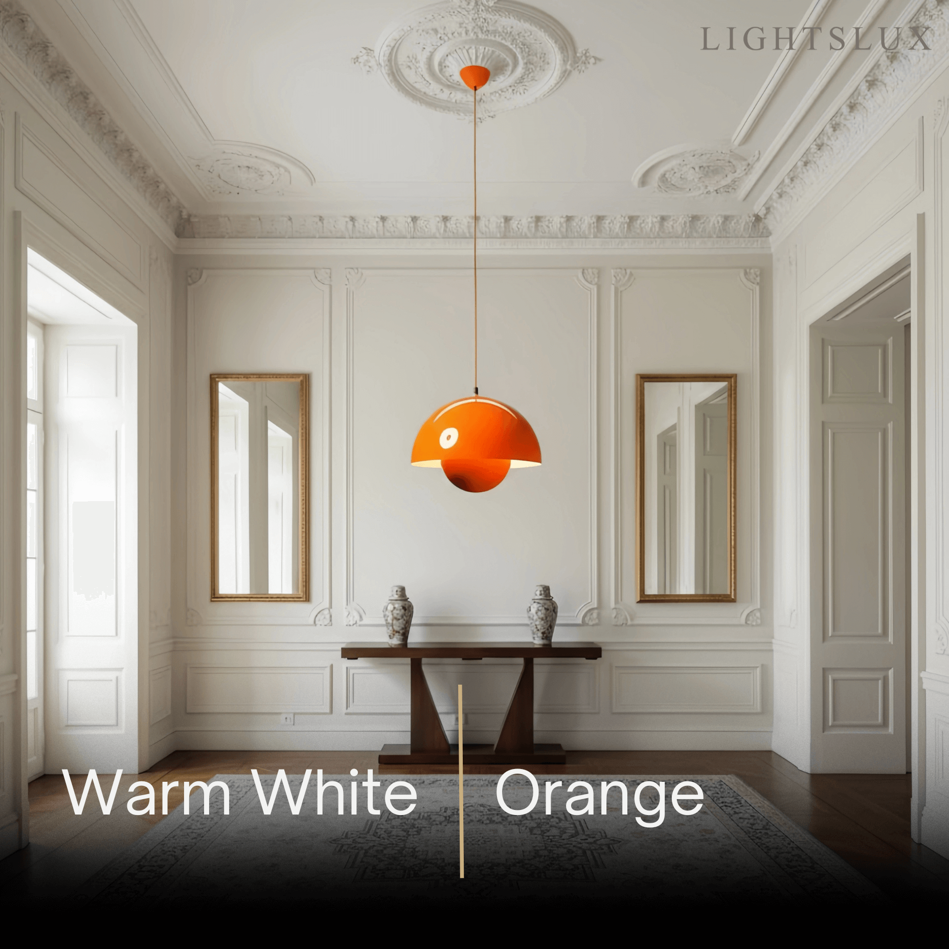 Art Deco Morandi Dome Pendant Light – Colorful Metal Lamp for Bedroom - Flindria