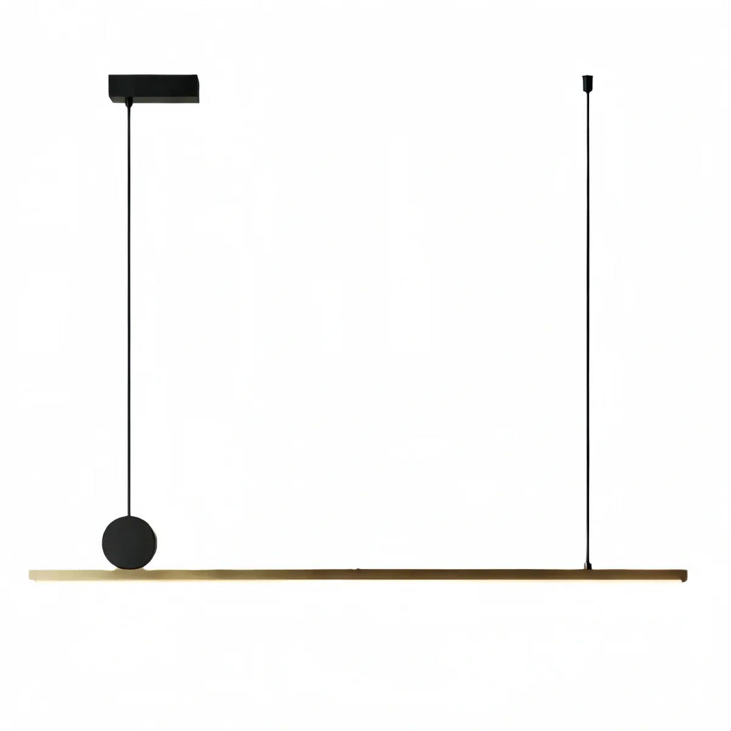 Modern Dimmable Pendant Light - Metal Linear for Living Room - Flindria