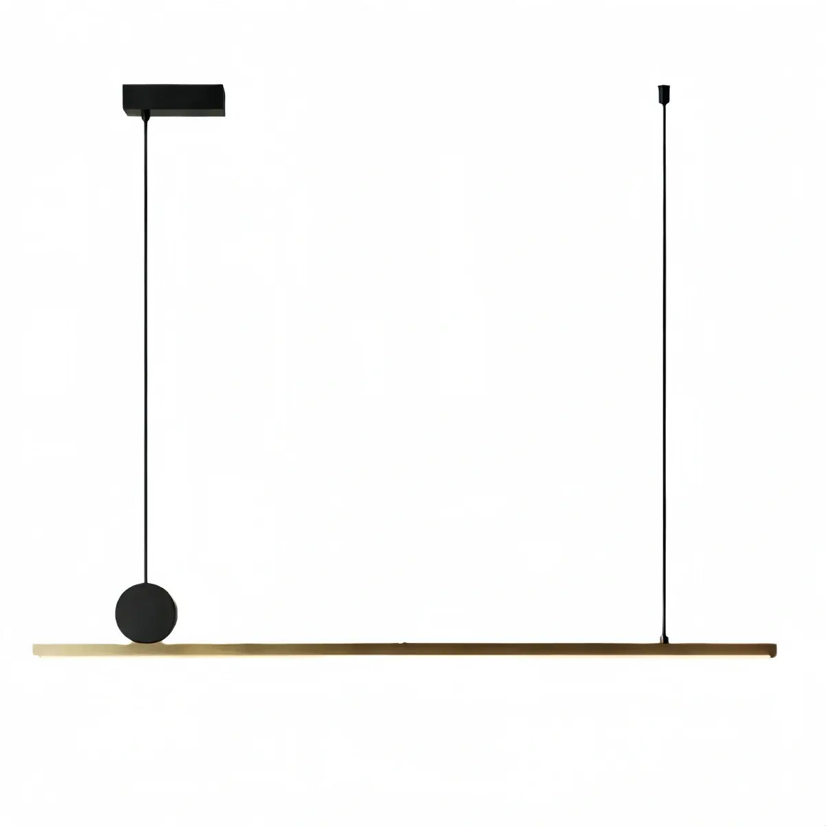 Modern Dimmable Pendant Light - Metal Linear for Living Room - Flindria