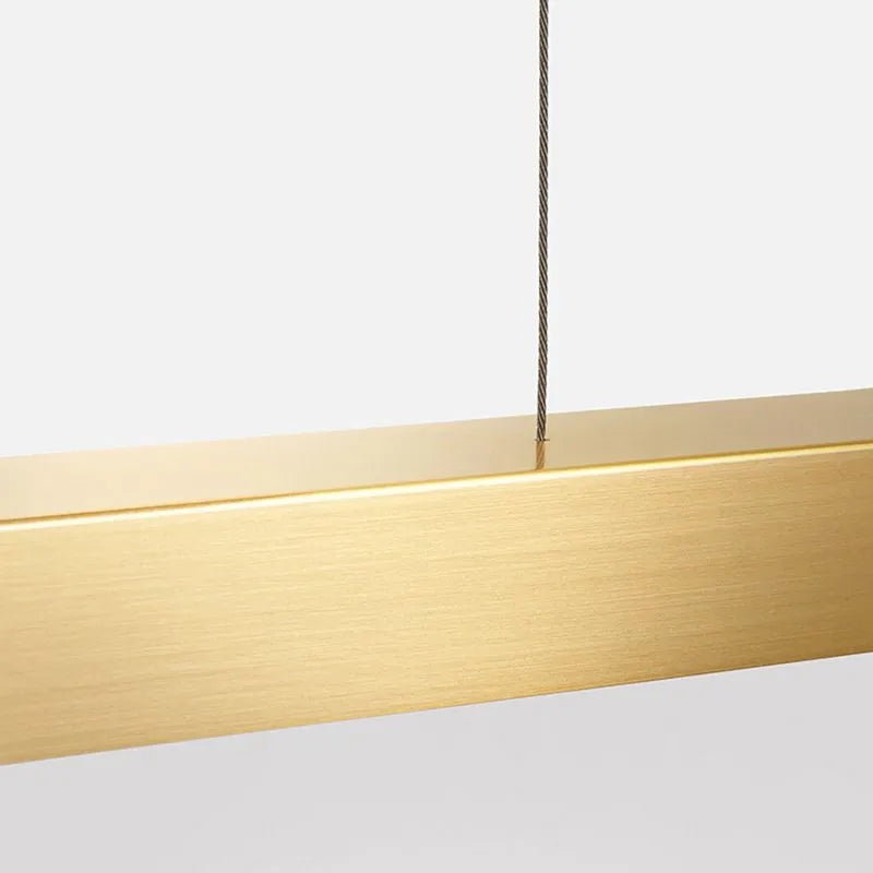 Modern Dimmable Pendant Light - Metal Linear for Living Room - Flindria