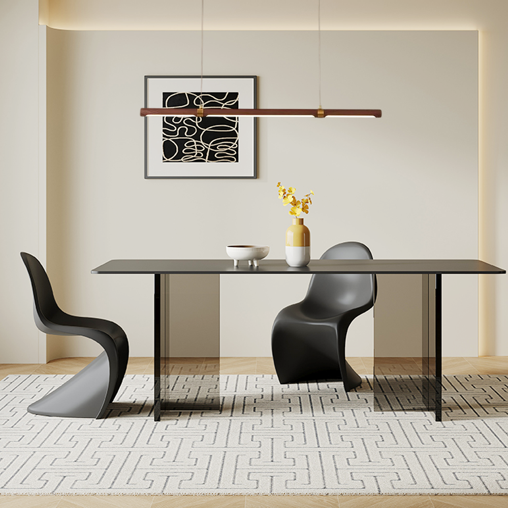 Modern Walnut Linear Pendant Light – Metal & Wood Fixture for Living Room - Flindria