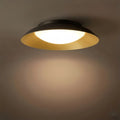 Nordic Dimmable Flush Mount Ceiling Light – Round Metal & Brass for Bedroom - Flindria