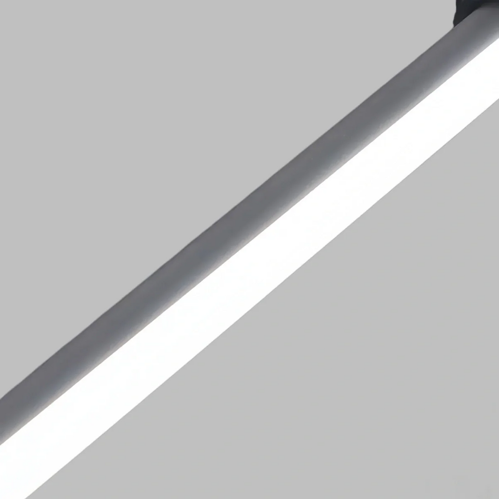 Modern Linear Ceiling Light - Black Metal / Acrylic for Living Room - Flindria