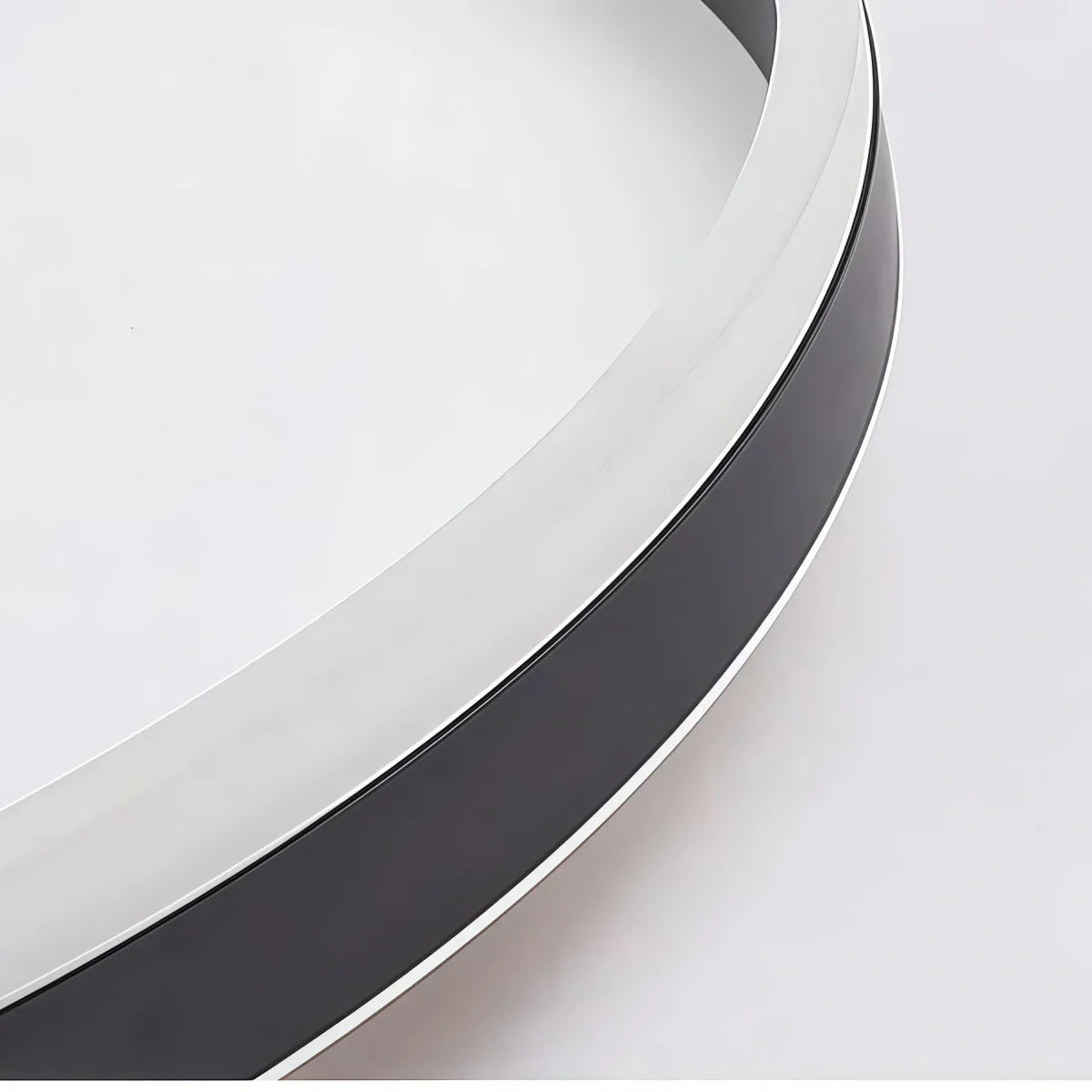 Modern Ring Flush Mount Ceiling Light – Black Metal Lamp Bedroom - Flindria