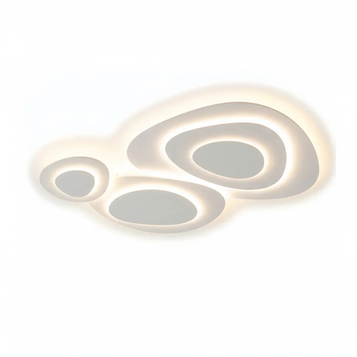 Modern LED Flush Mount Ceiling Light – Nordic Metal Bedroom Fixture - Flindria