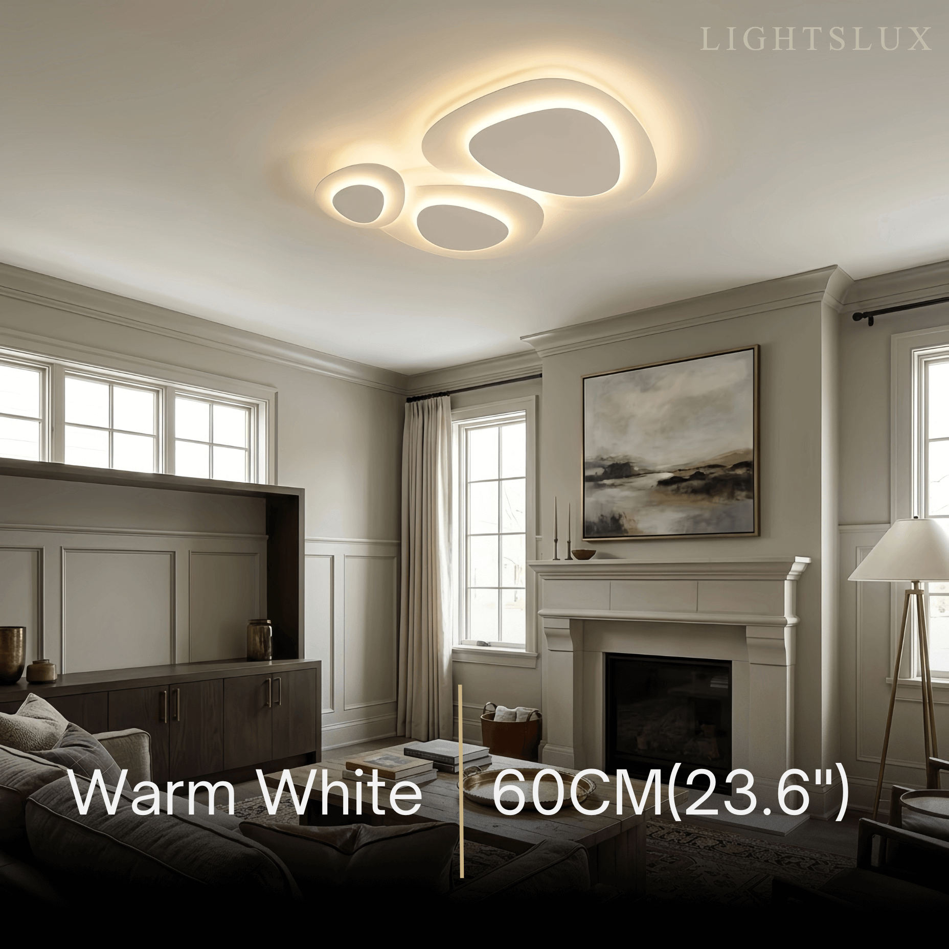 Modern LED Flush Mount Ceiling Light – Nordic Metal Bedroom Fixture - Flindria