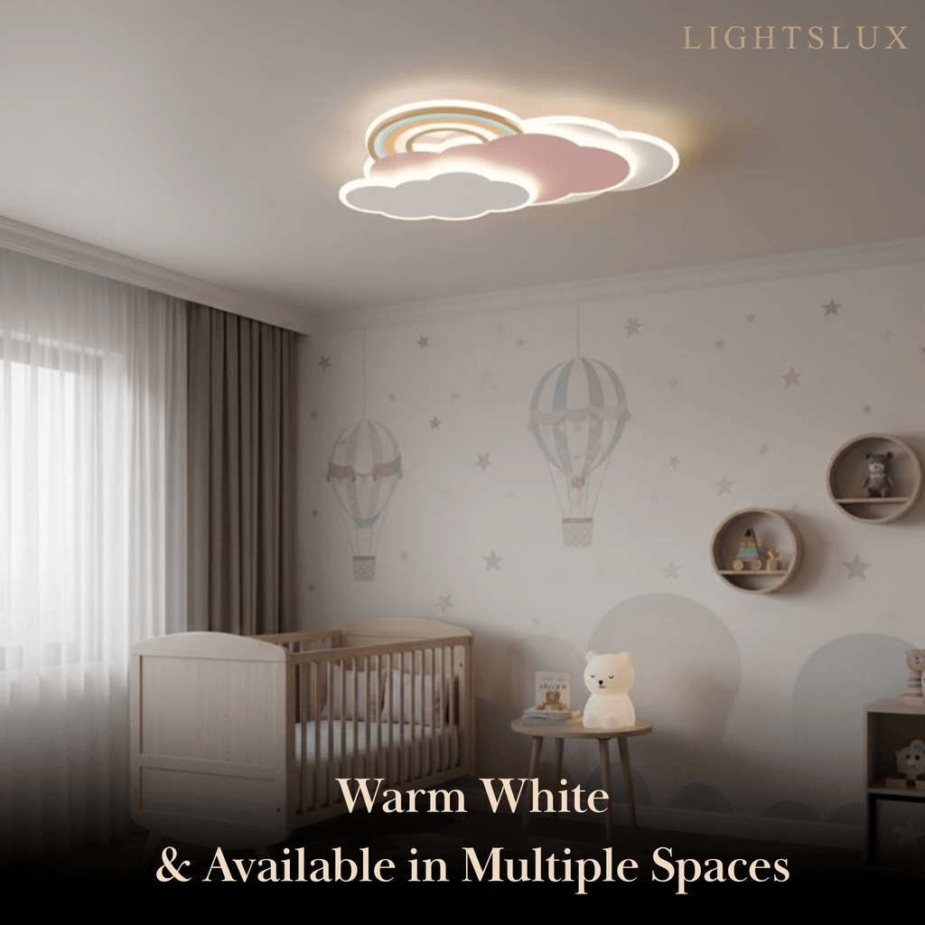 Cartoon Cloud-Shaped LED Flush Mount Ceiling Light – Kids Room Lamp - Flindria