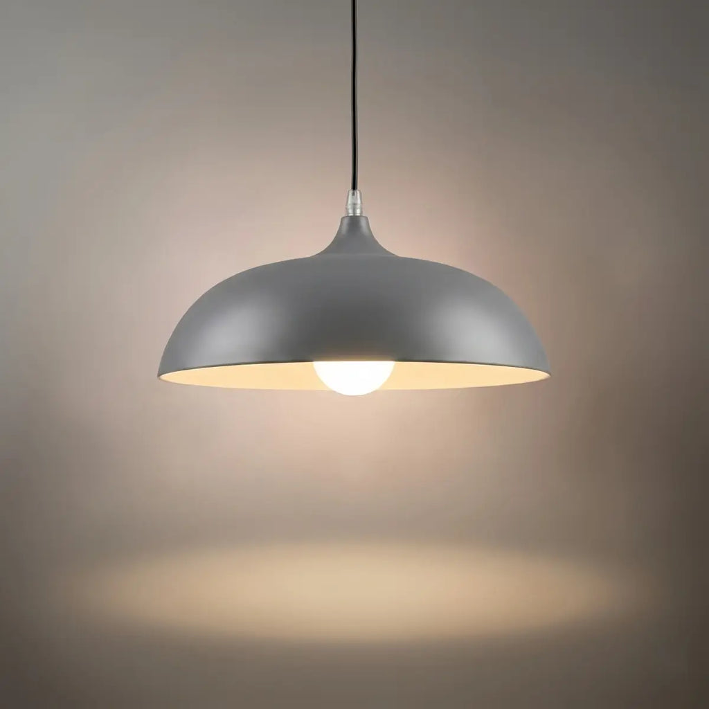 Morandi Metal Pendant Light - Black/Blue/Green/Grey for Dining Room - Flindria