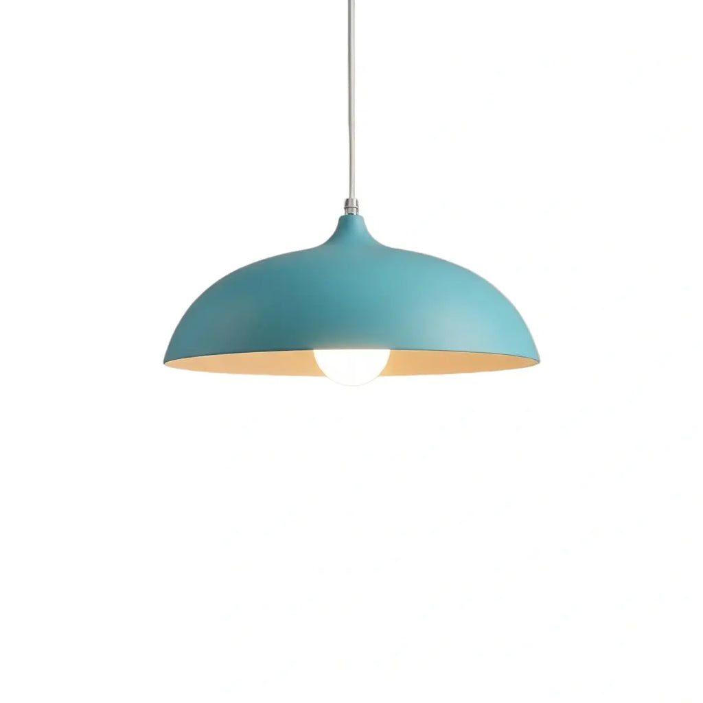 Morandi Metal Pendant Light - Black/Blue/Green/Grey for Dining Room - Flindria