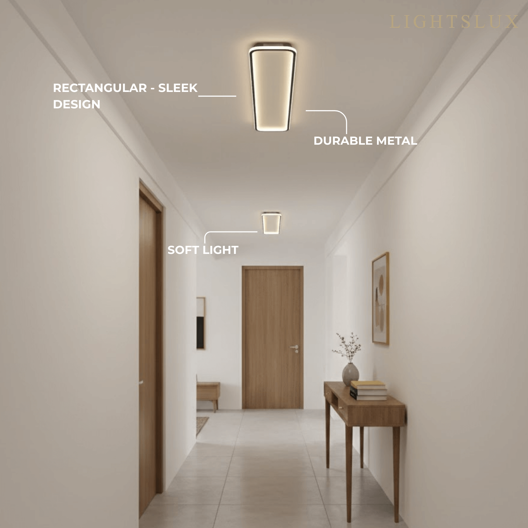 Modern LED Ceiling Light – Metal/Silica Gel Fixture for Living Room - Flindria