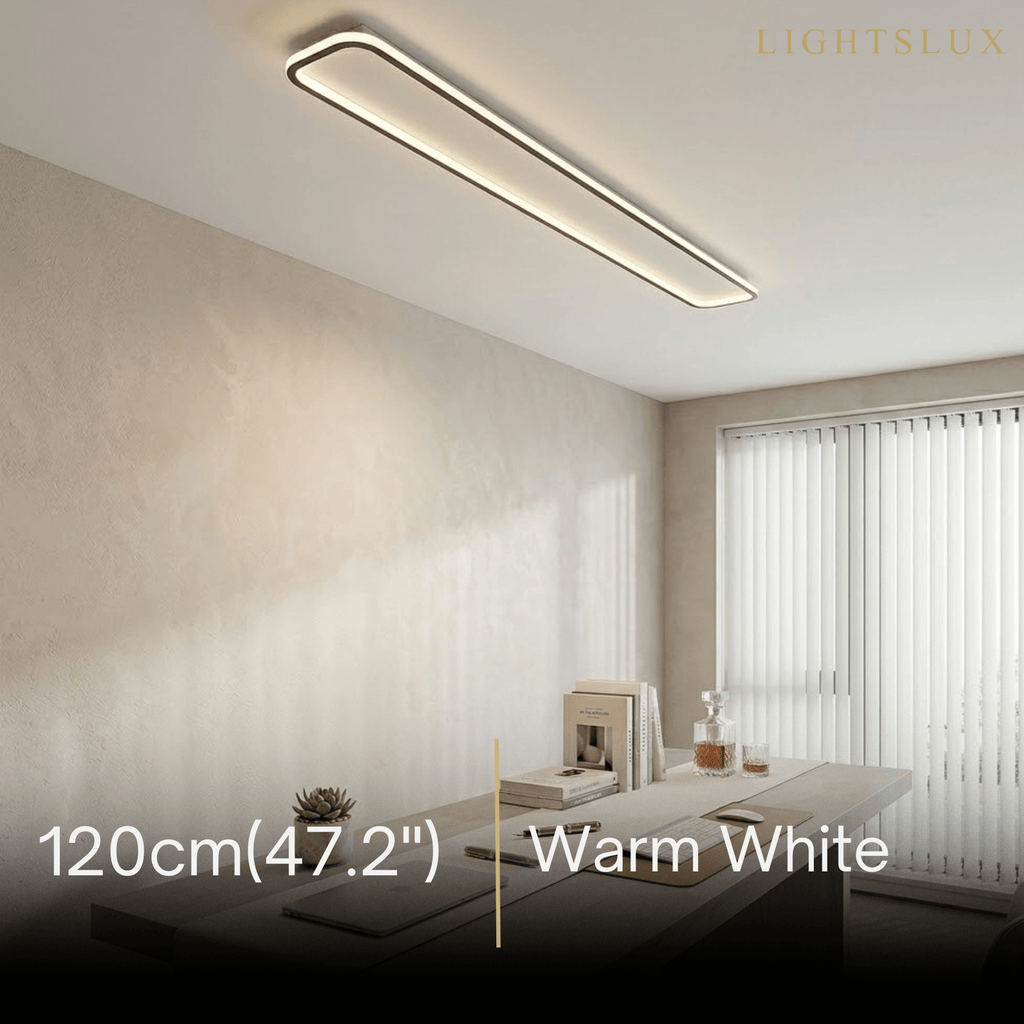 Modern LED Ceiling Light – Metal/Silica Gel Fixture for Living Room - Flindria