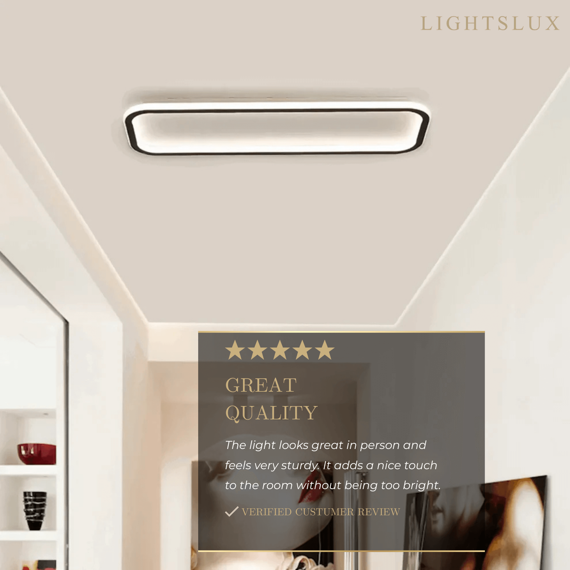 Modern LED Ceiling Light – Metal/Silica Gel Fixture for Living Room - Flindria
