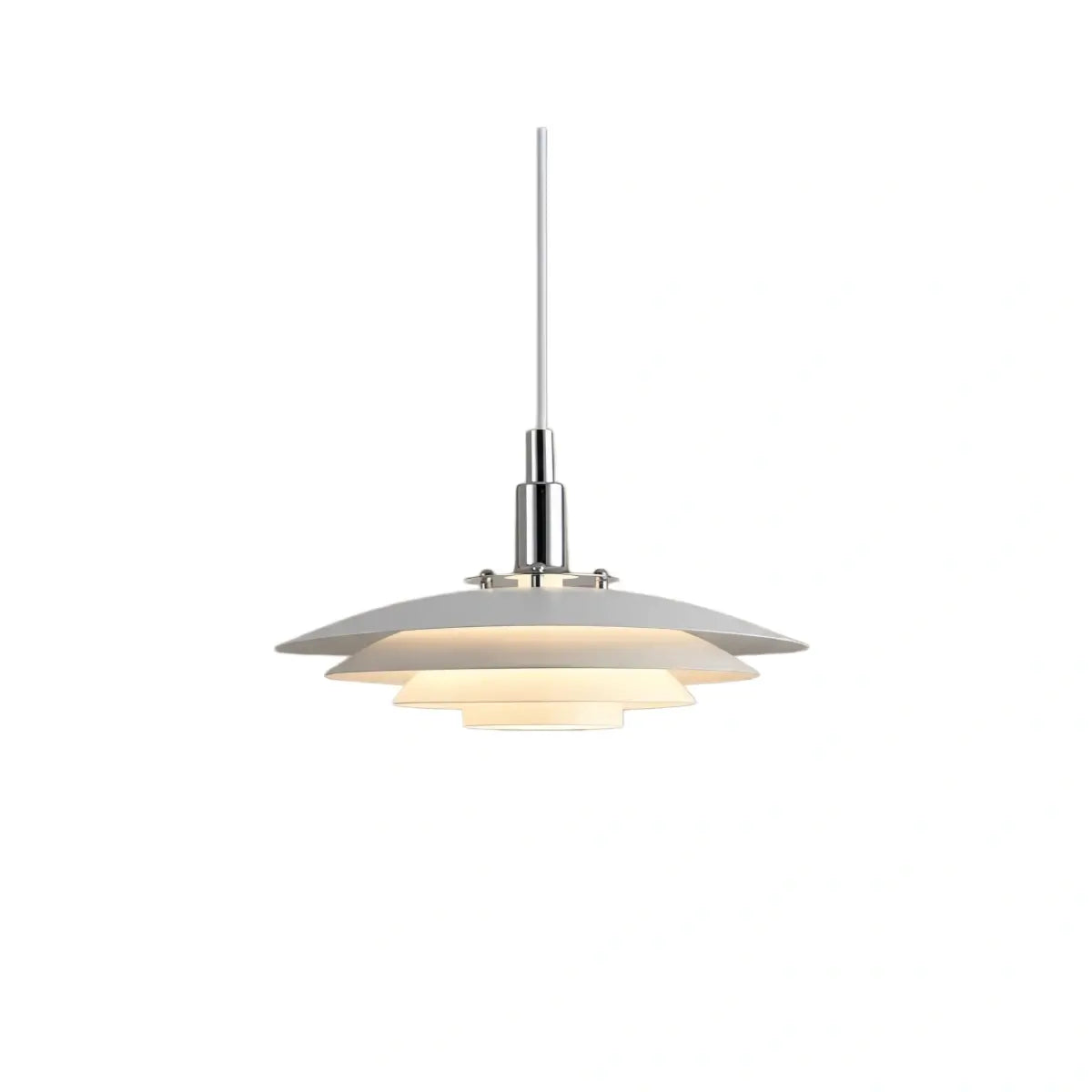 Modern Metal Pendant Light — Black/White for Dining Room - Flindria