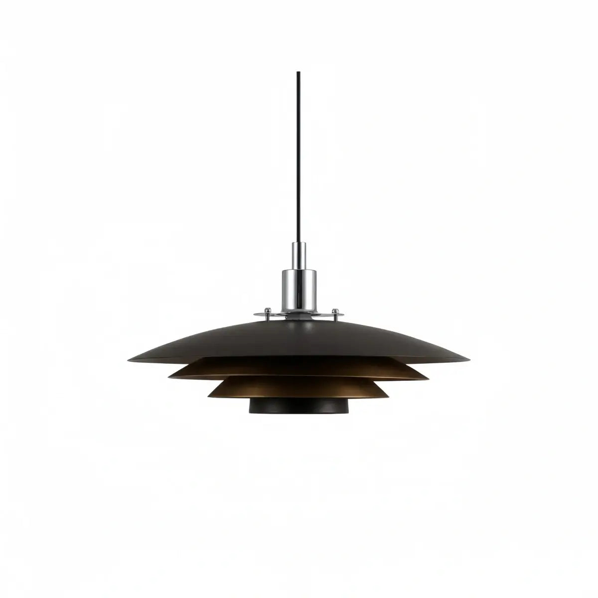 Modern Metal Pendant Light — Black/White for Dining Room - Flindria