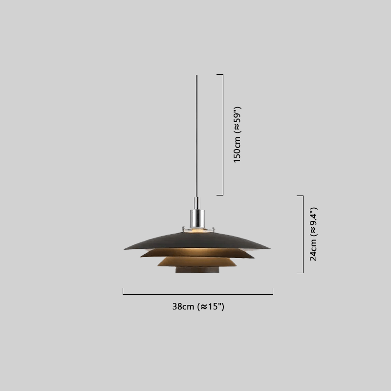 Modern Metal Pendant Light — Black/White for Dining Room - Flindria