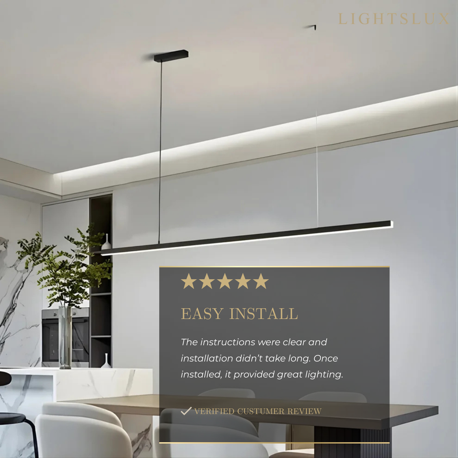 Modern LED Pendant Light – White/Black Metal/Glass for Dining Room - Flindria