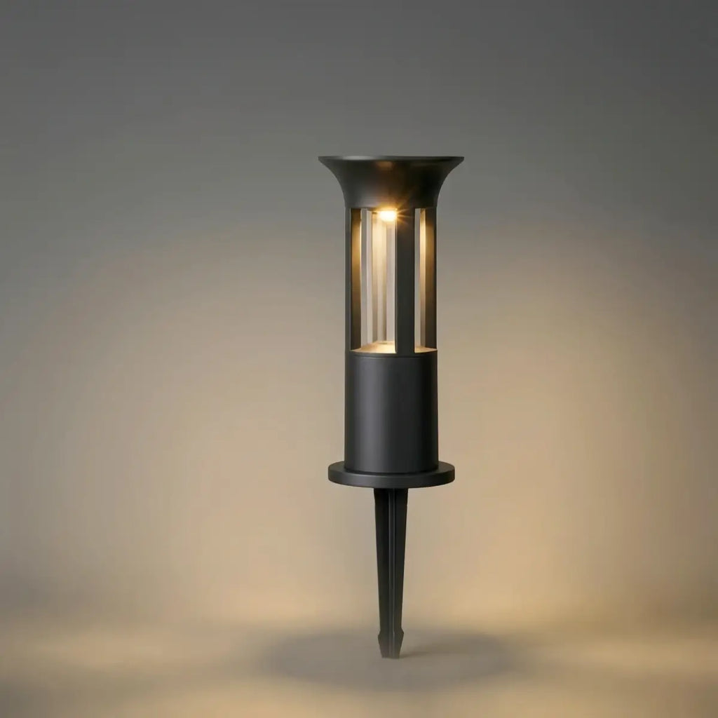 Luces de sendero industriales - Diseño irregular de acrílico negro para jardín - Flindria