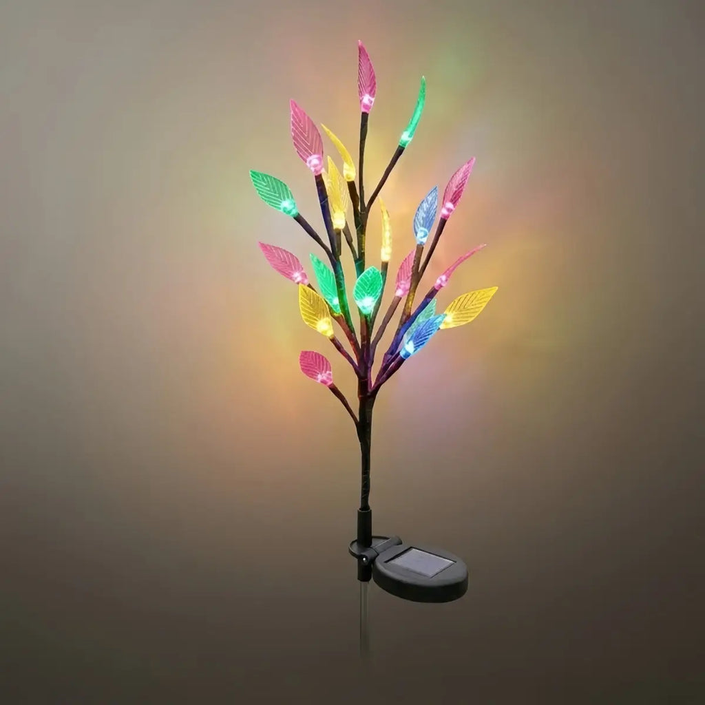 Art Deco Pathway Light - Acrylic Tree Design for Patio & Garden - Flindria