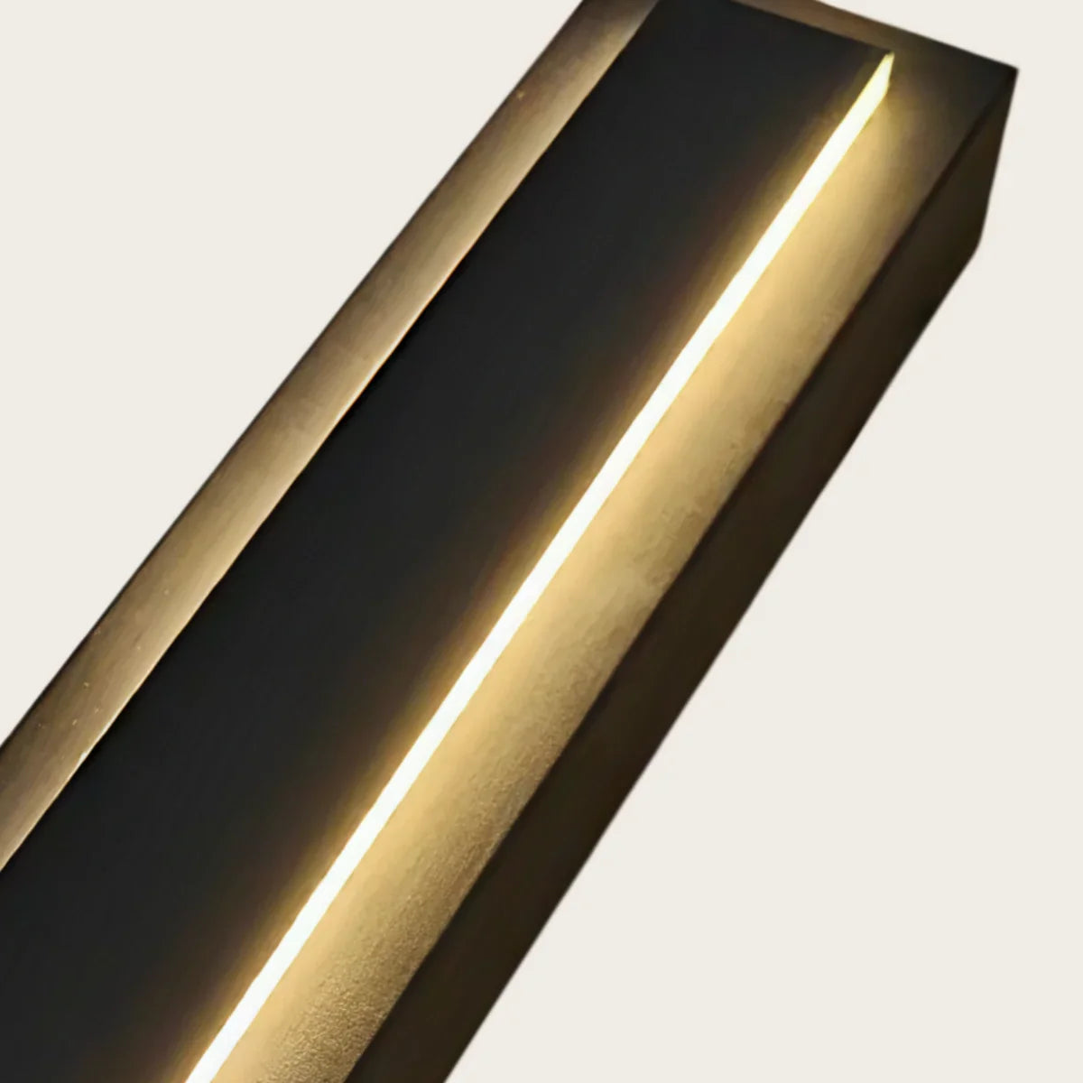 Lámpara de pared moderna Prisma de metal y acrílico - Diseño rectangular negro para jardín - Flindria