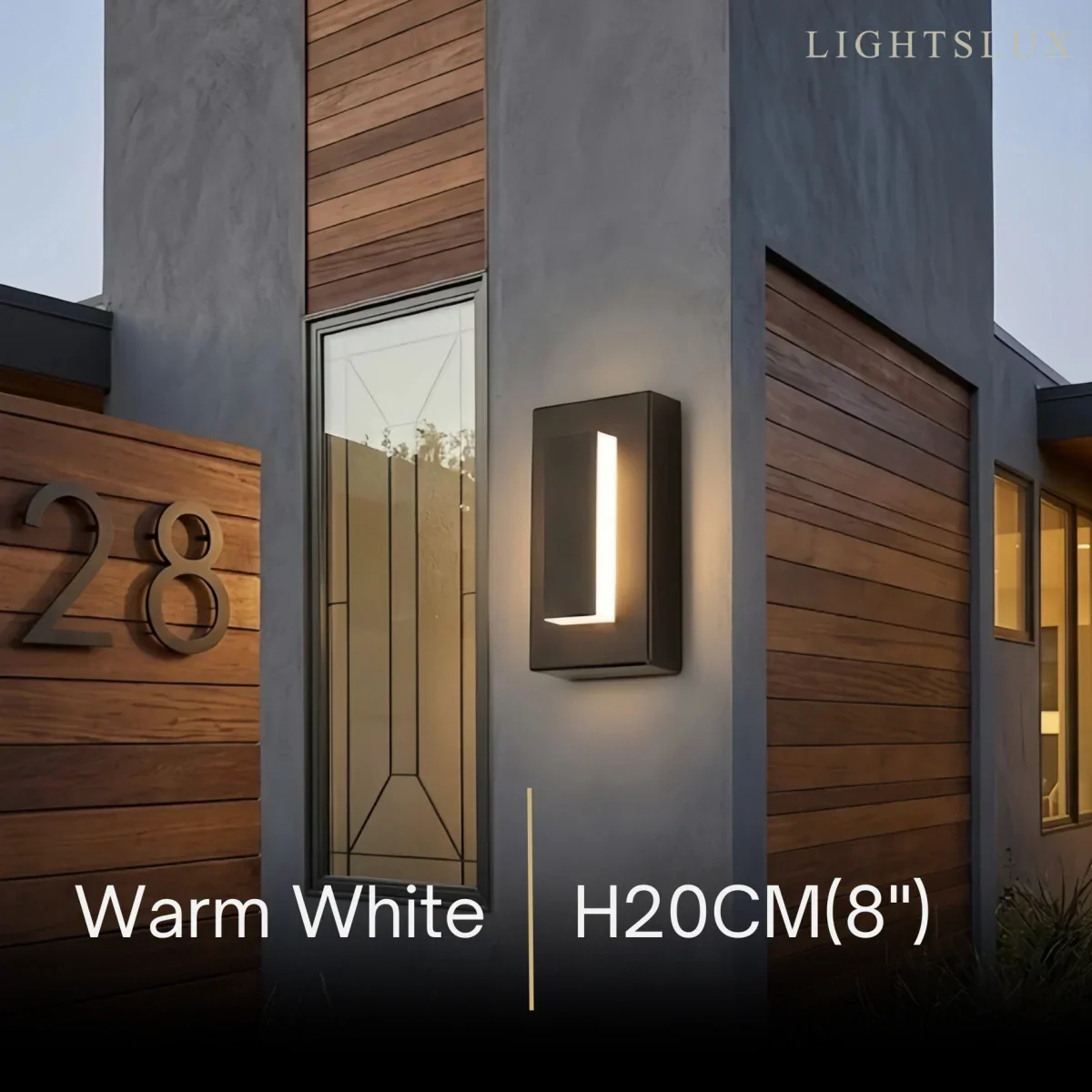 Lámpara de pared moderna Prisma de metal y acrílico - Diseño rectangular negro para jardín - Flindria