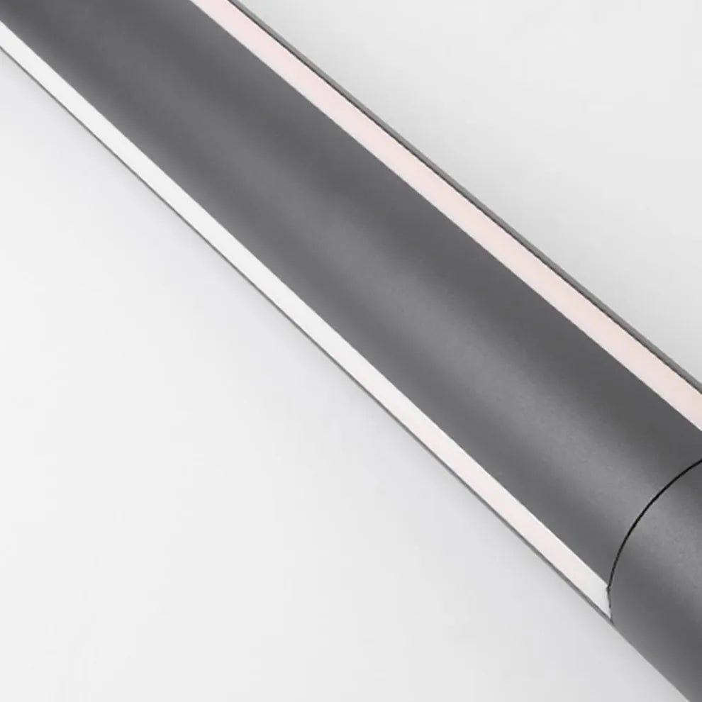 インダストリアル屋外パスウェイライト - ブラックメタル円筒形デザイン 中庭用 - Flindria