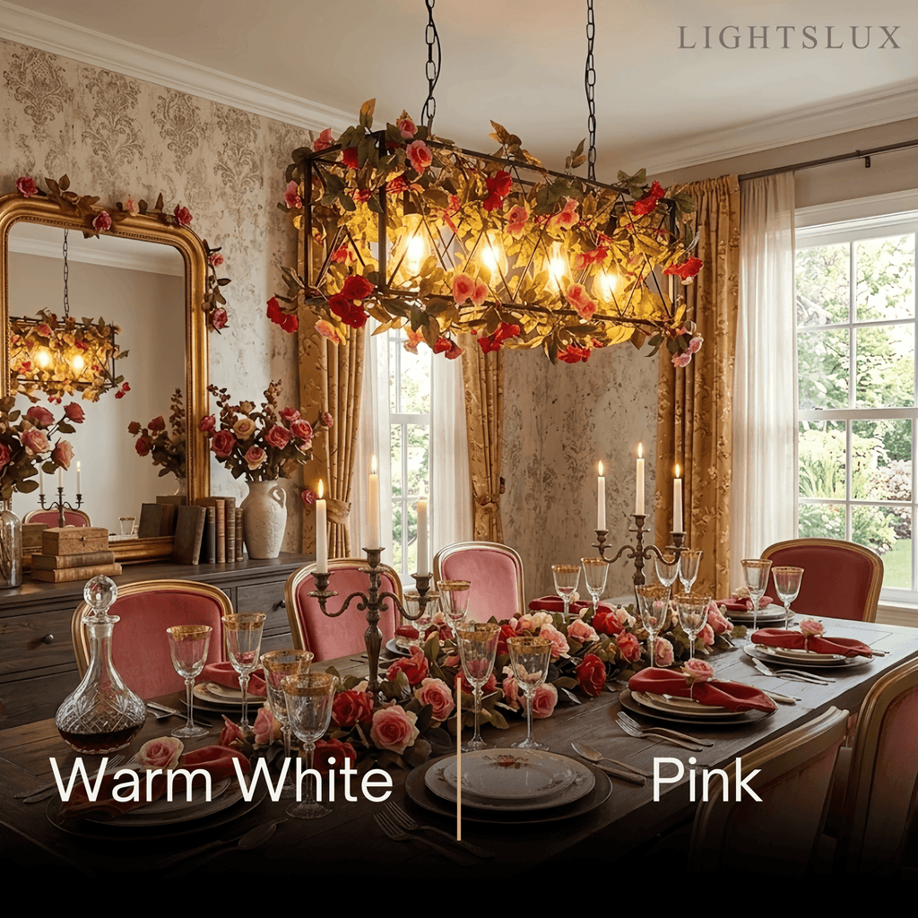Botanica Decorative Metal Pendant Light - Artificial Plants Dining Room - Flindria