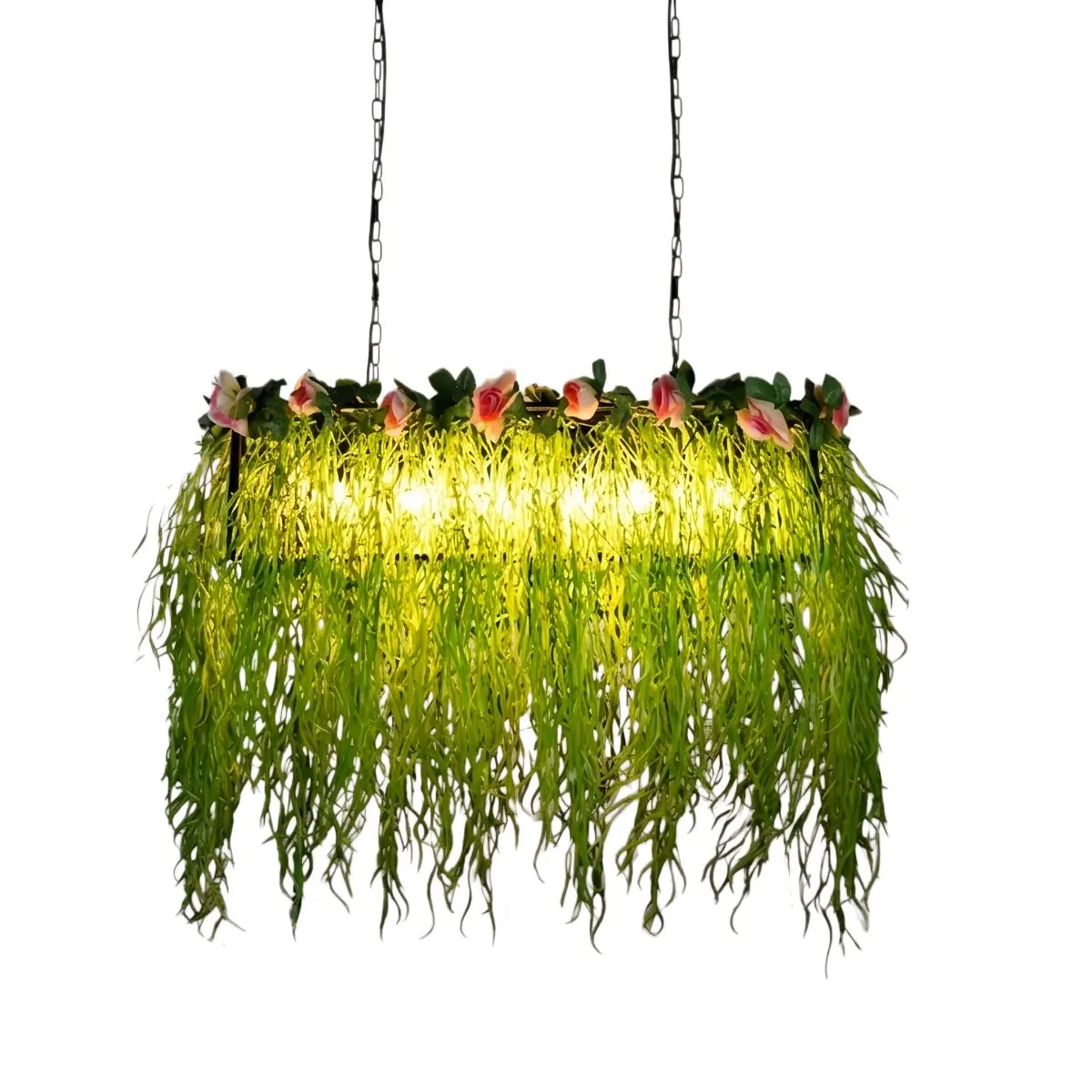 Botanica Decorative Metal Pendant Light - Artificial Plants Dining Room - Flindria