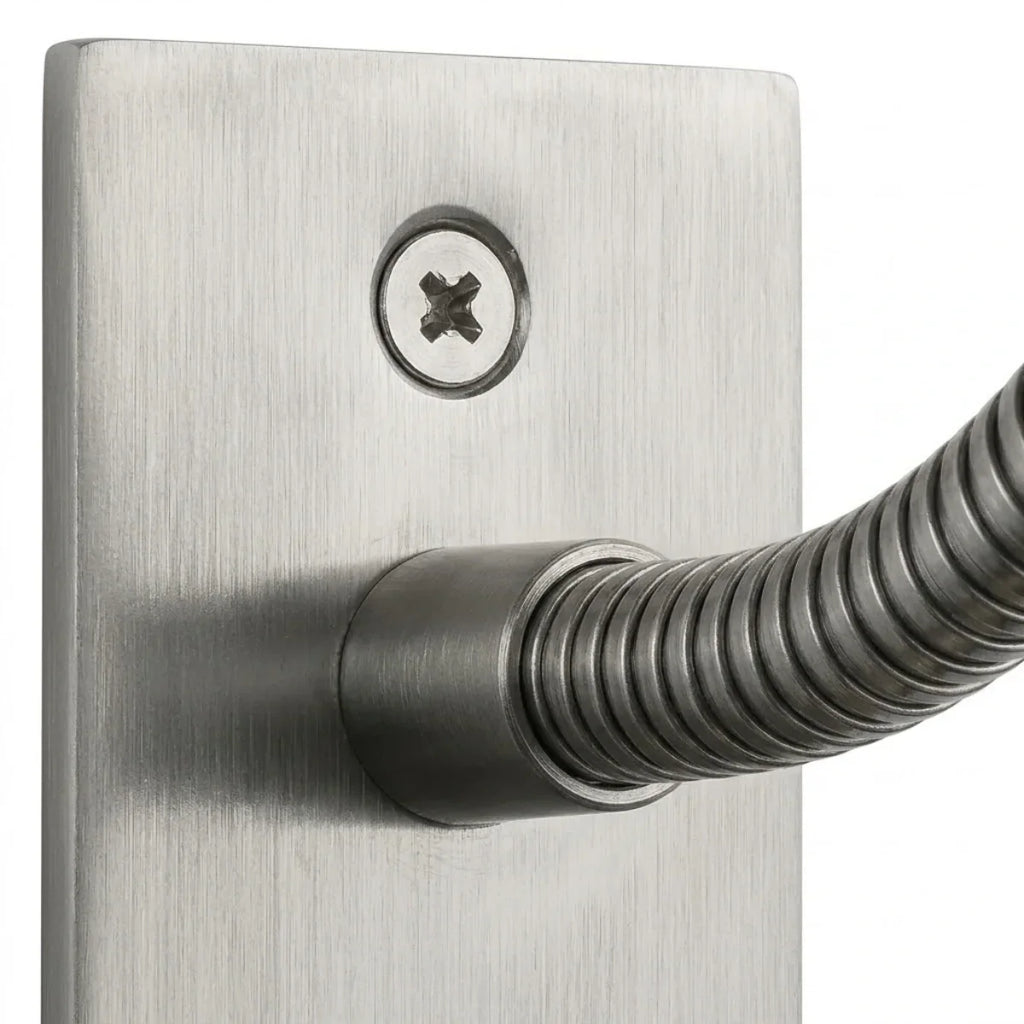 Minimalist Linear Wall Lamp - Bronze/Chrome/Nickel Metal for Bedroom - Flindria