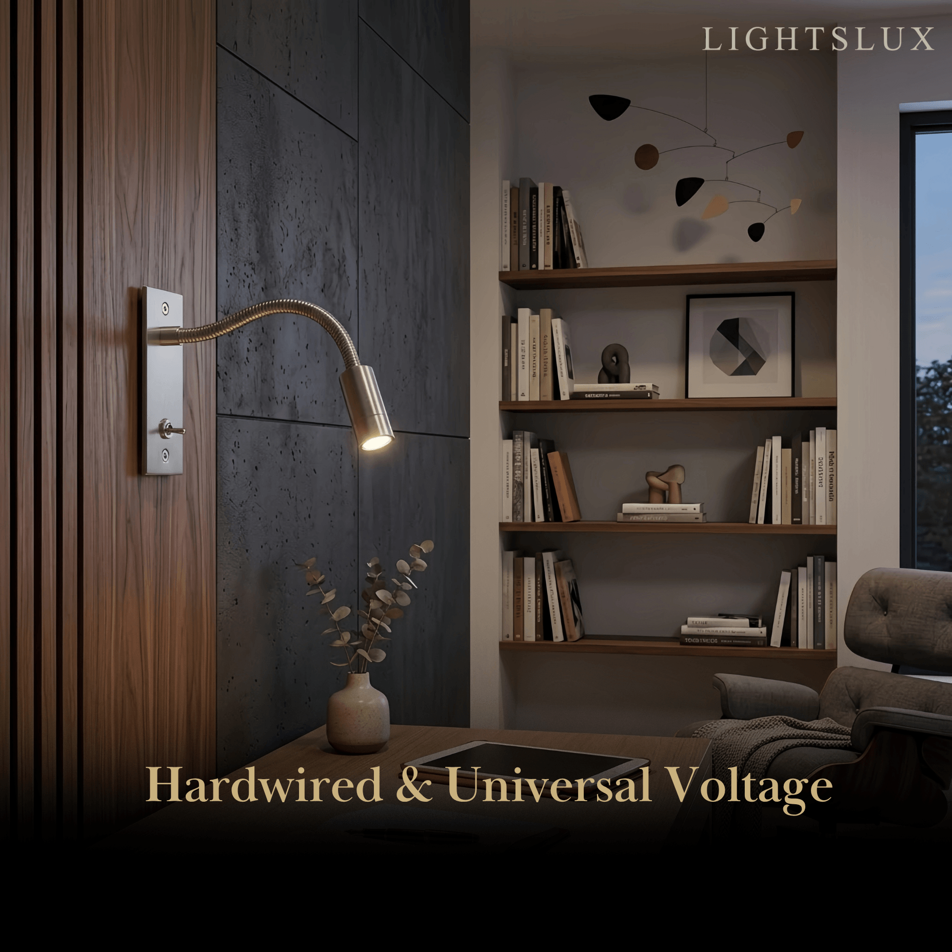 Minimalist Linear Wall Lamp - Bronze/Chrome/Nickel Metal for Bedroom - Flindria