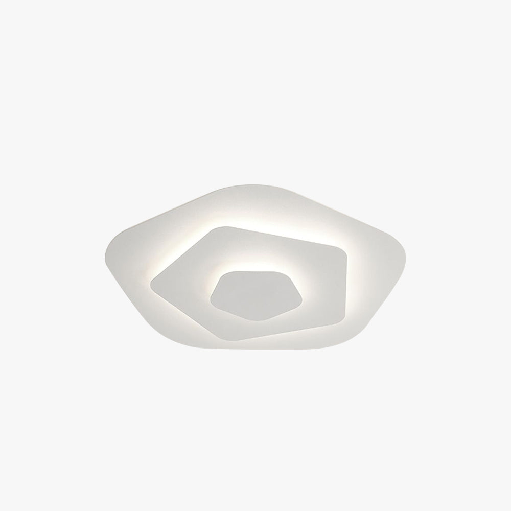 50cm Round LED Ceiling Light — Dimmable White Acrylic Diffuser and Matte Metal Chassis