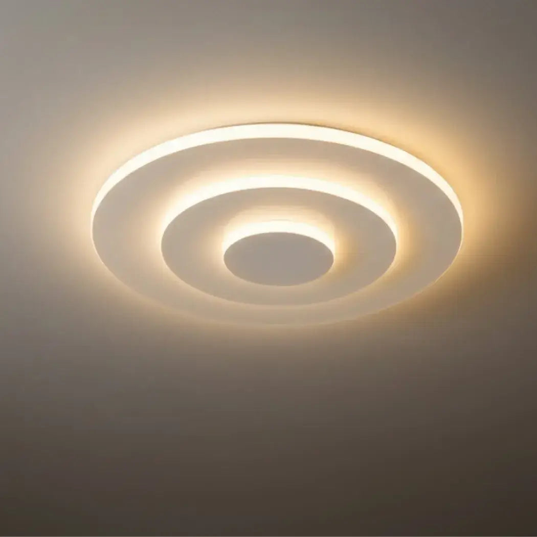 Modern Nordic Round Flush Mount Ceiling Light – White Fixture - Flindria