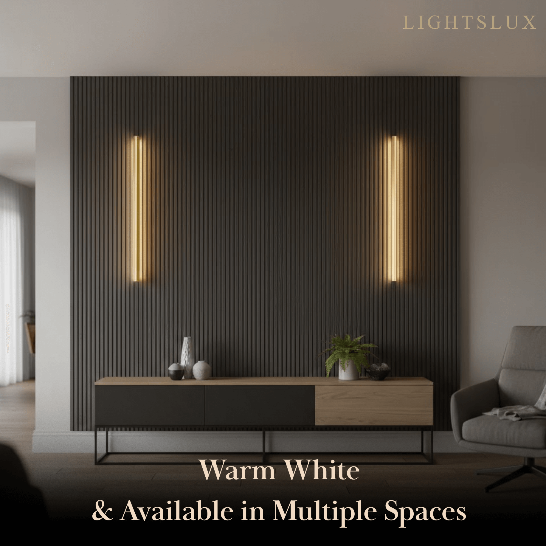 Minimalist Linear LED Wall Lamp – Black/Gold for Bedroom/Living Room - Flindria