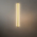 Minimalist Linear LED Wall Lamp – Black/Gold for Bedroom/Living Room - Flindria