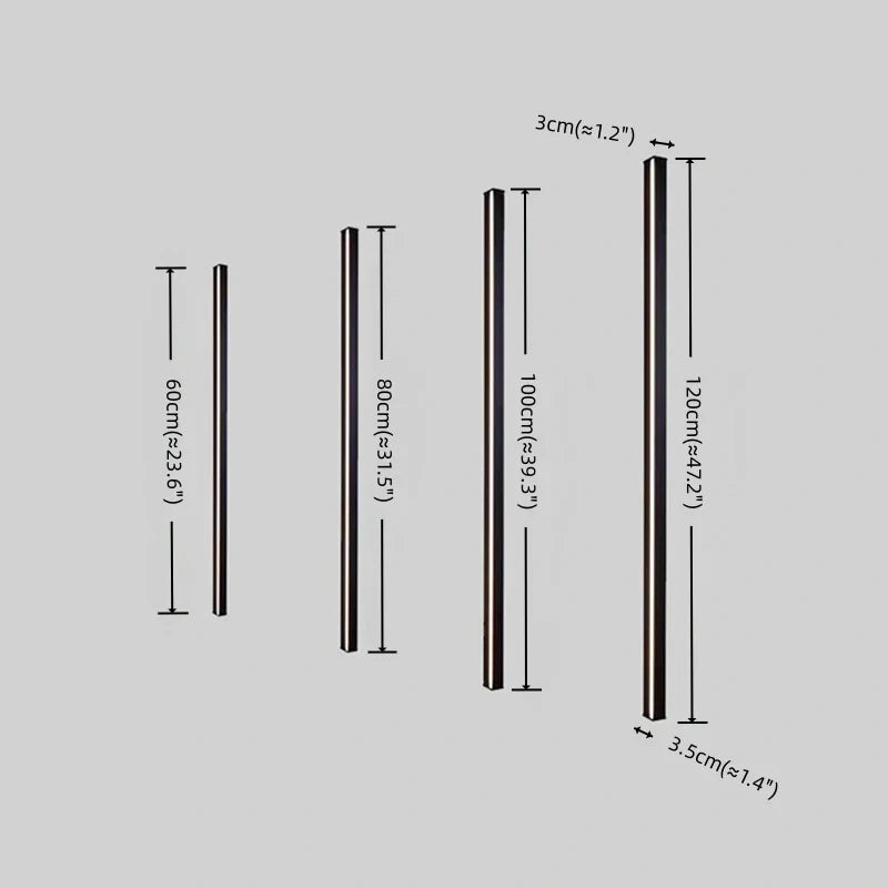 Minimalist Linear LED Wall Lamp – Black/Gold for Bedroom/Living Room - Flindria