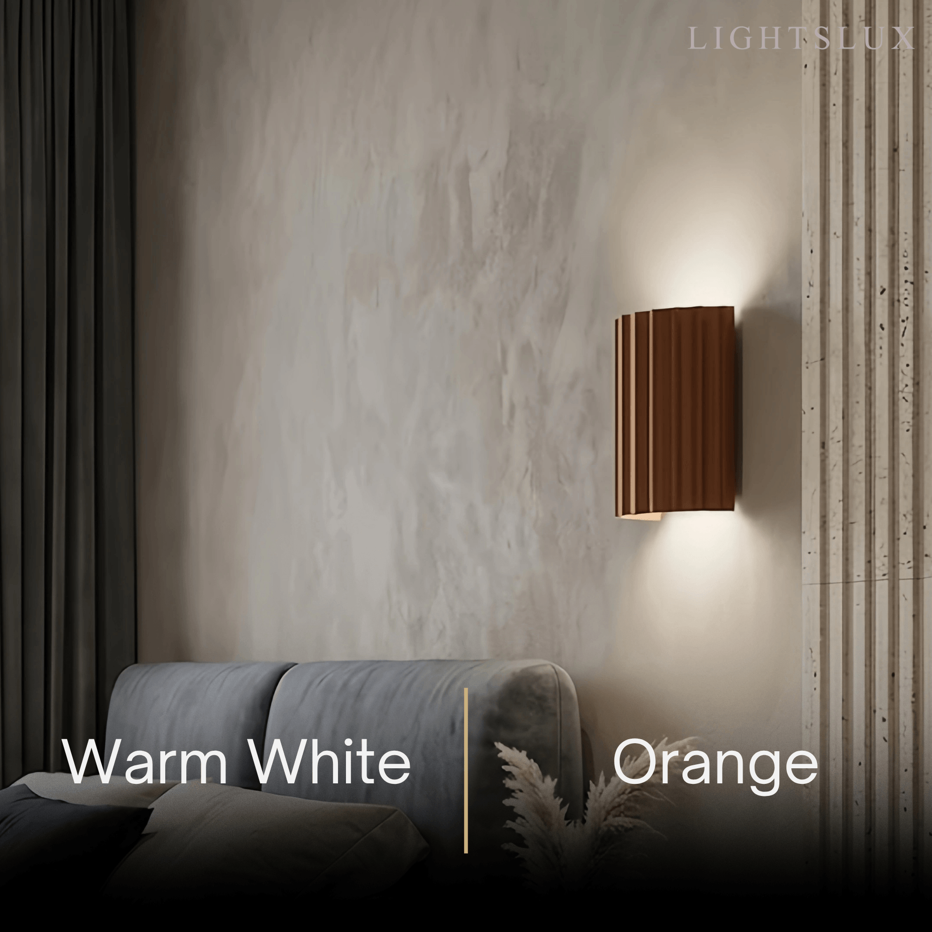 Modern Resin Wall Light – Green/Grey/Orange for Living Room/Bedroom - Flindria