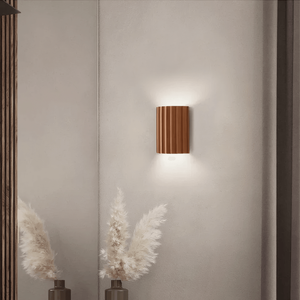 Modern Resin Wall Light – Green/Grey/Orange for Living Room/Bedroom - Flindria