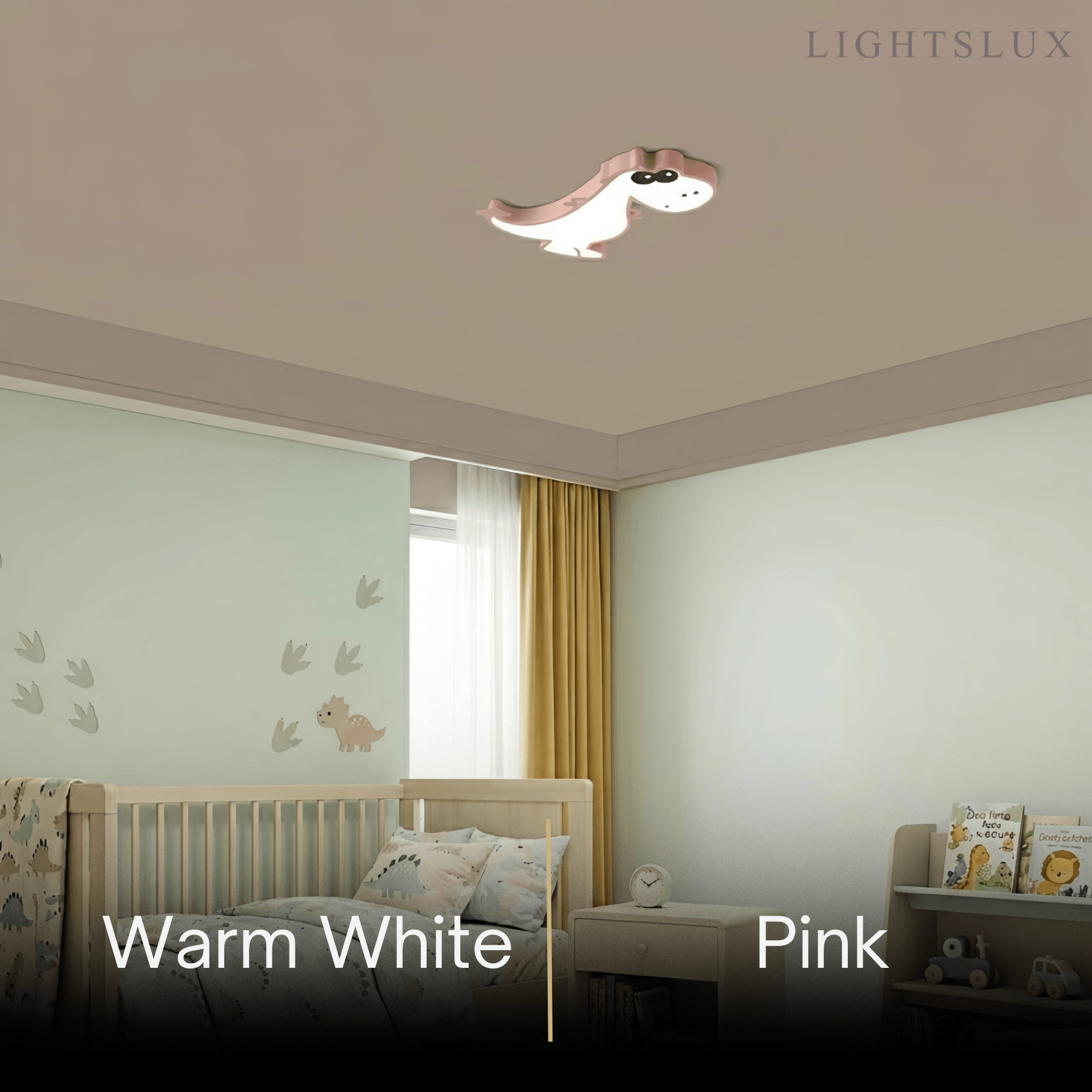 Modern Dimmable Ceiling Light - Cute Dragon Design for Children's Room - Flindria
