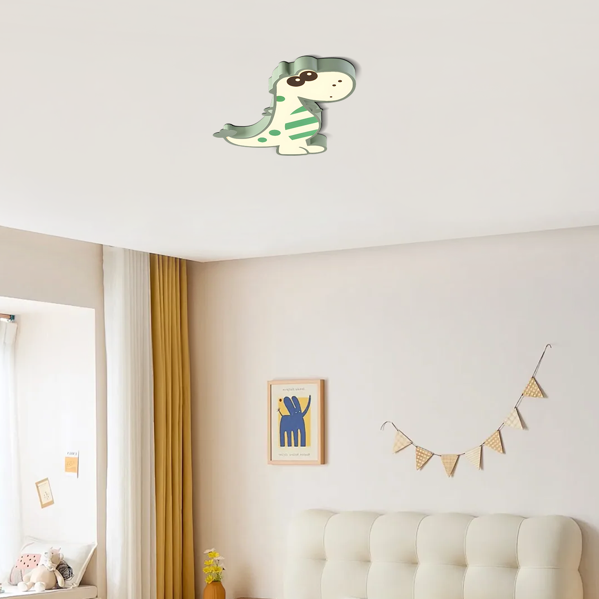Modern Dimmable Ceiling Light - Cute Dragon Design for Children's Room - Flindria