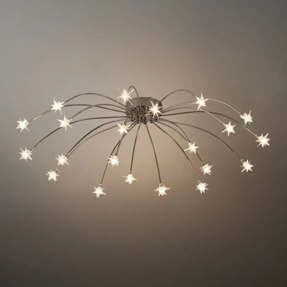 Art Deco Ceiling Light - Gold/Black/Chrome Metal Fixture for Bedroom - Flindria