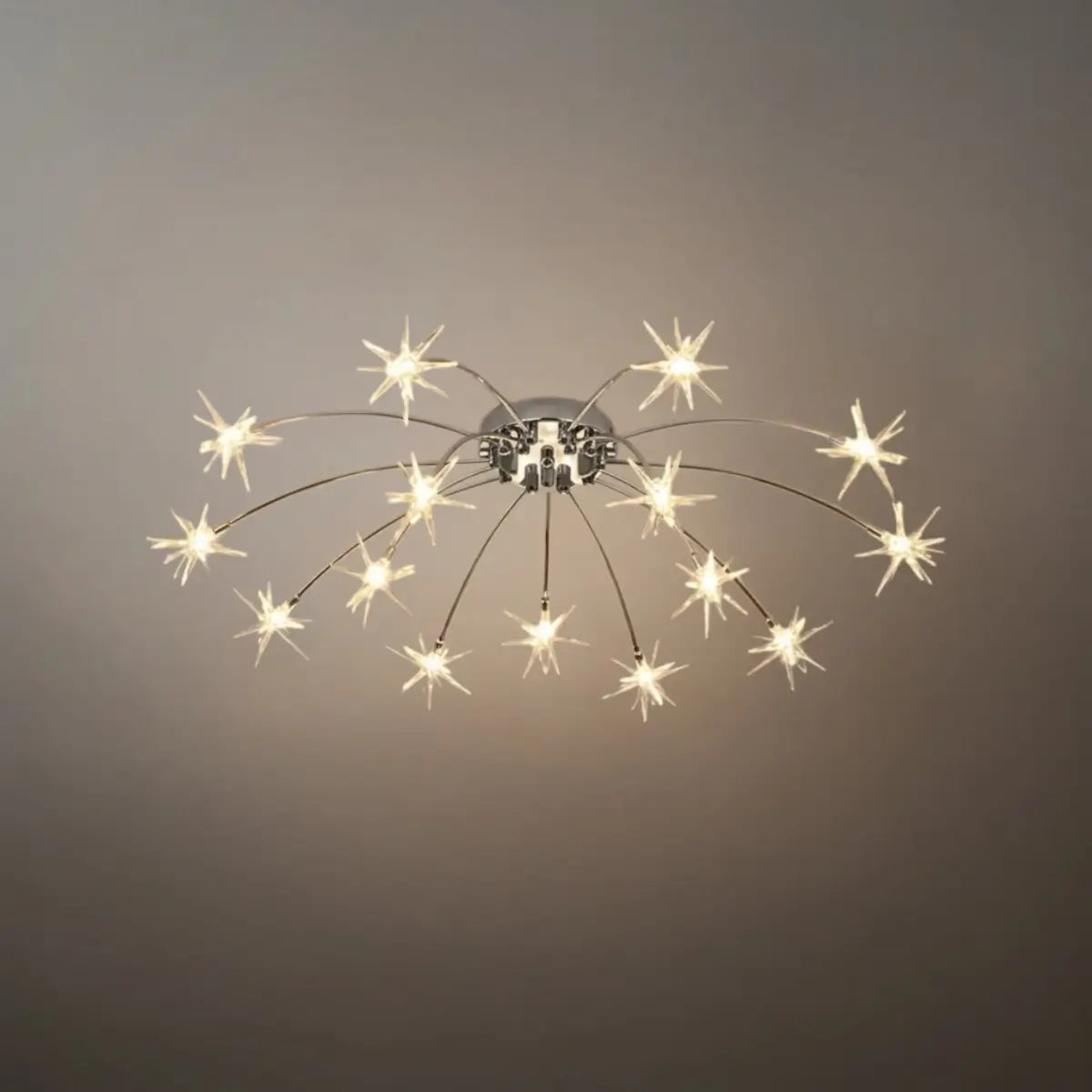 Art Deco Ceiling Light - Gold/Black/Chrome Metal Fixture for Bedroom - Flindria
