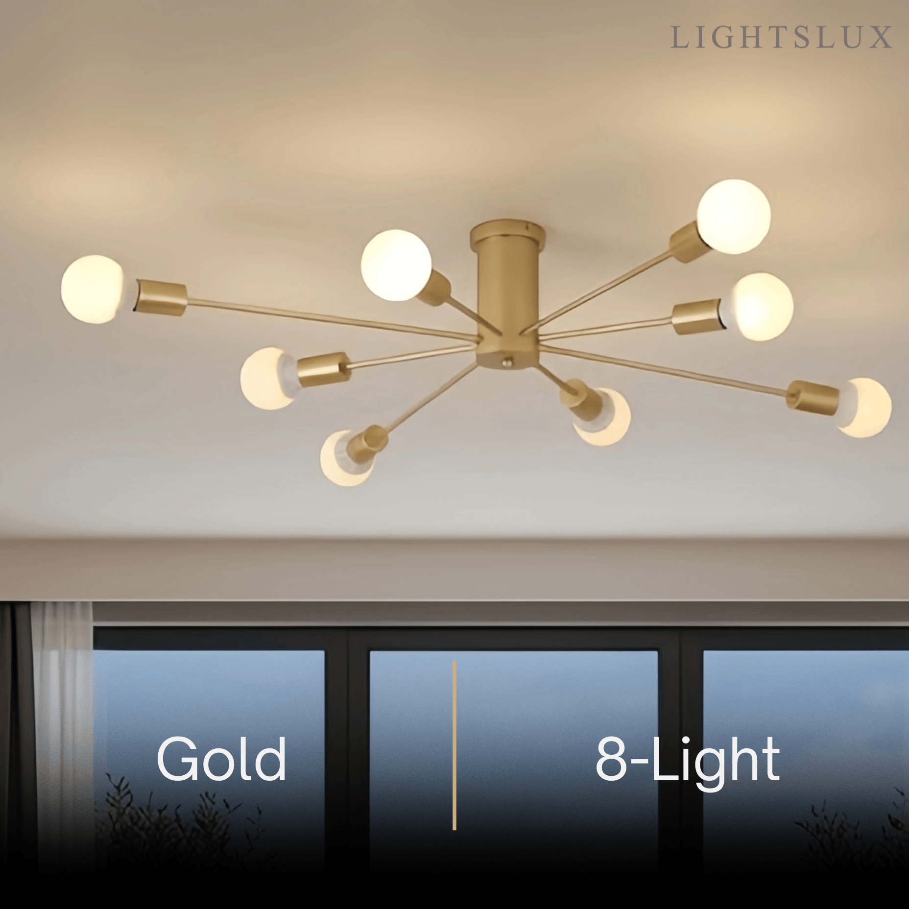 Modern Metal/Glass Ceiling Light - Bubble Design for Bedroom/Living Rooms - Flindria