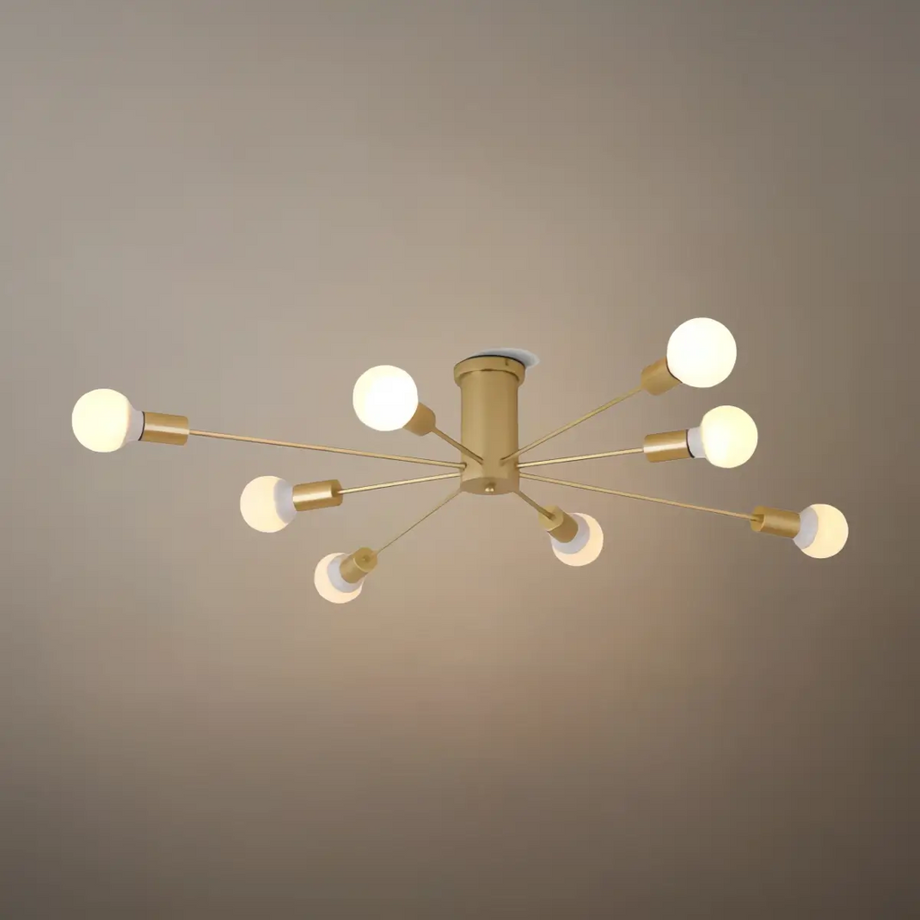 Modern Metal/Glass Ceiling Light - Bubble Design for Bedroom/Living Rooms - Flindria