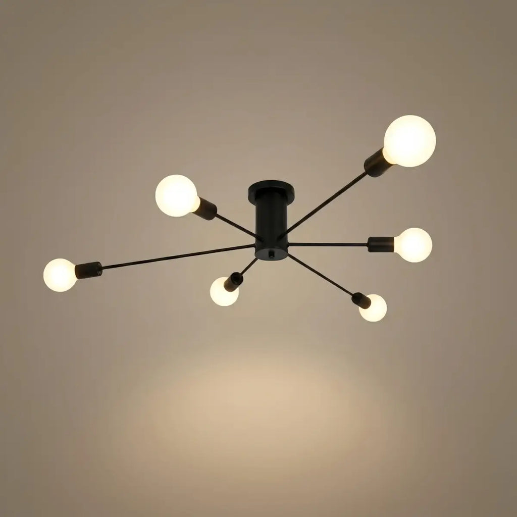 Modern Metal/Glass Ceiling Light - Bubble Design for Bedroom/Living Rooms - Flindria